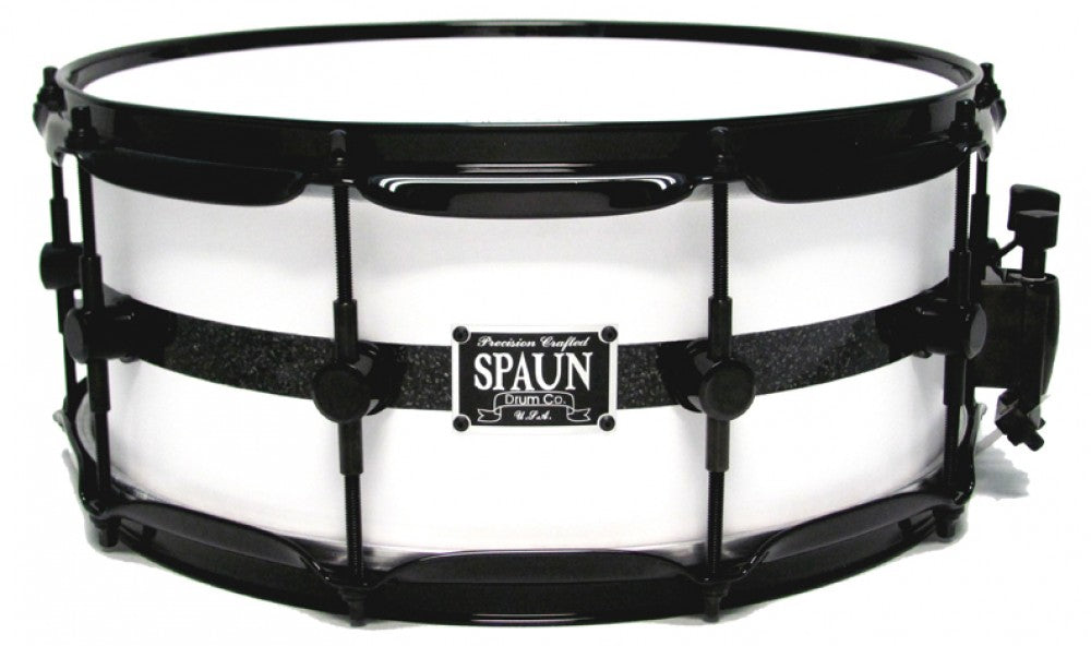 Maple 6x14-Flat White w-Black Stripe