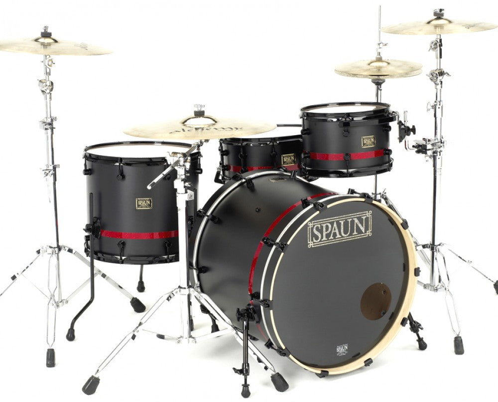 Custom 3pc-Flat Black w-Red Stripe
