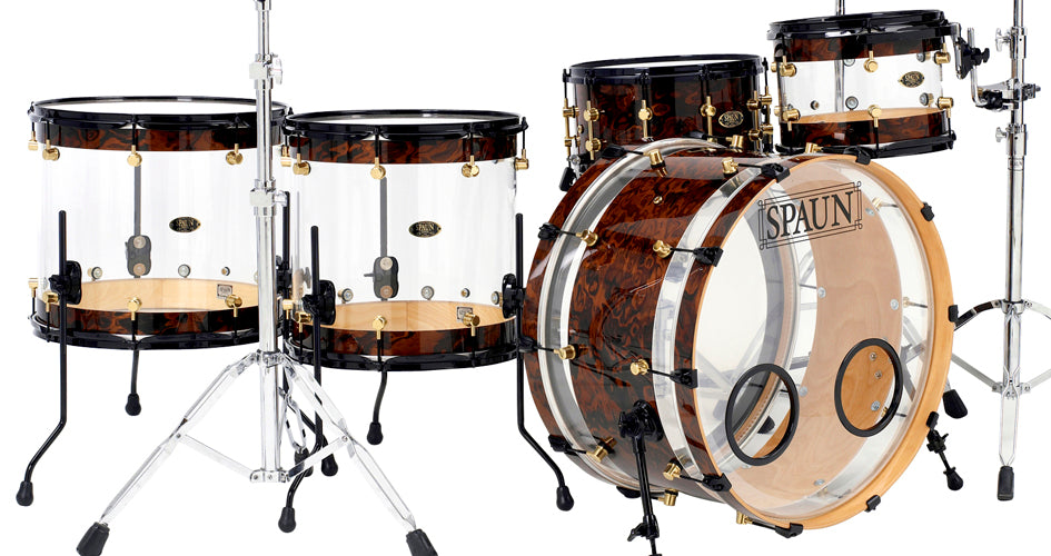 Hybrid 4pc-Clear & Walnut Burl