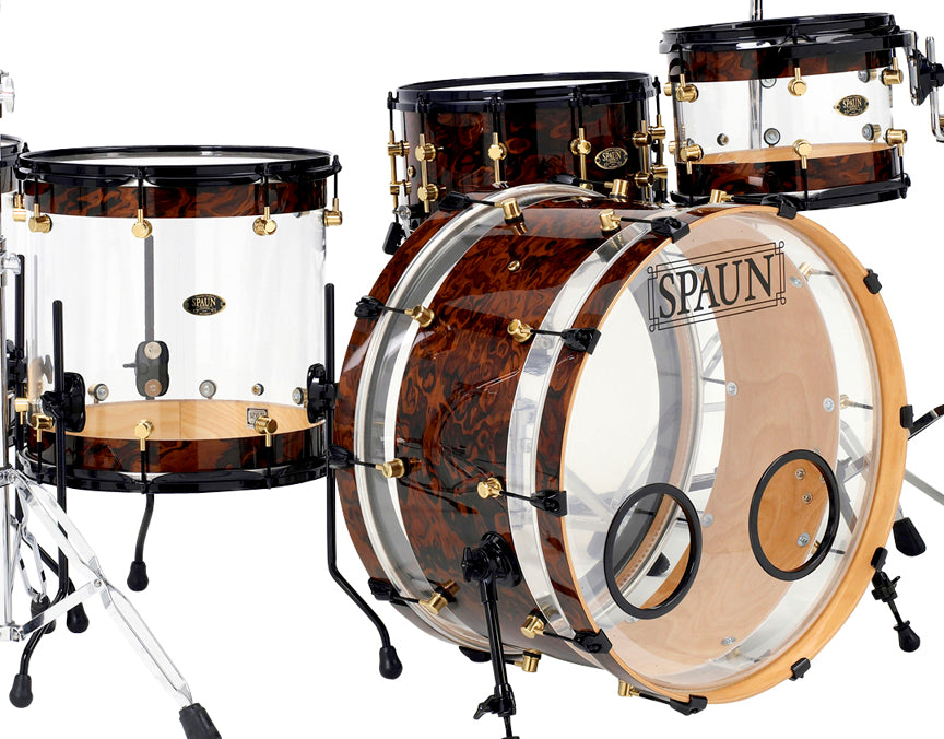 Hybrid 4pc-Clear & Walnut Burl