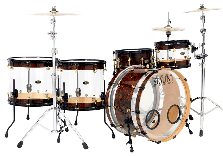 Hybrid 4pc-Clear & Walnut Burl