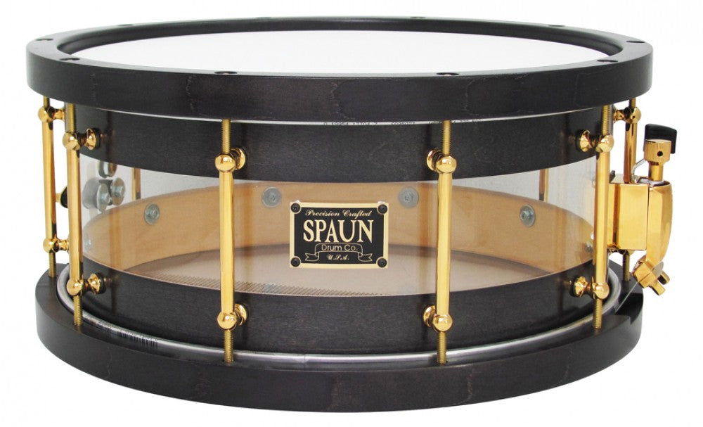 Hybrid 6.5x14-Black Satin & Clear