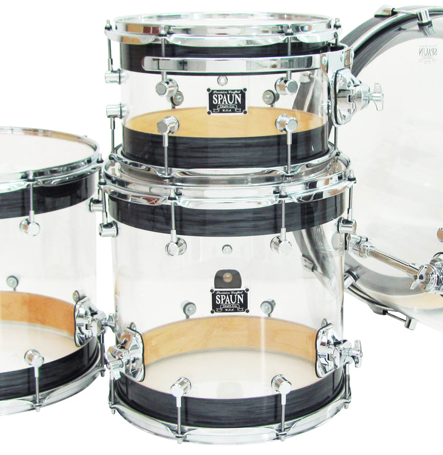 Hybrid 4pc-Clear & Black Ripple