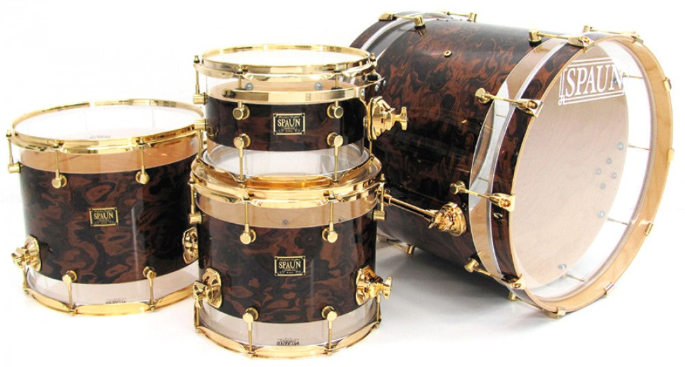 Hybrid 4pc-Walnut Burl w-Gold HW