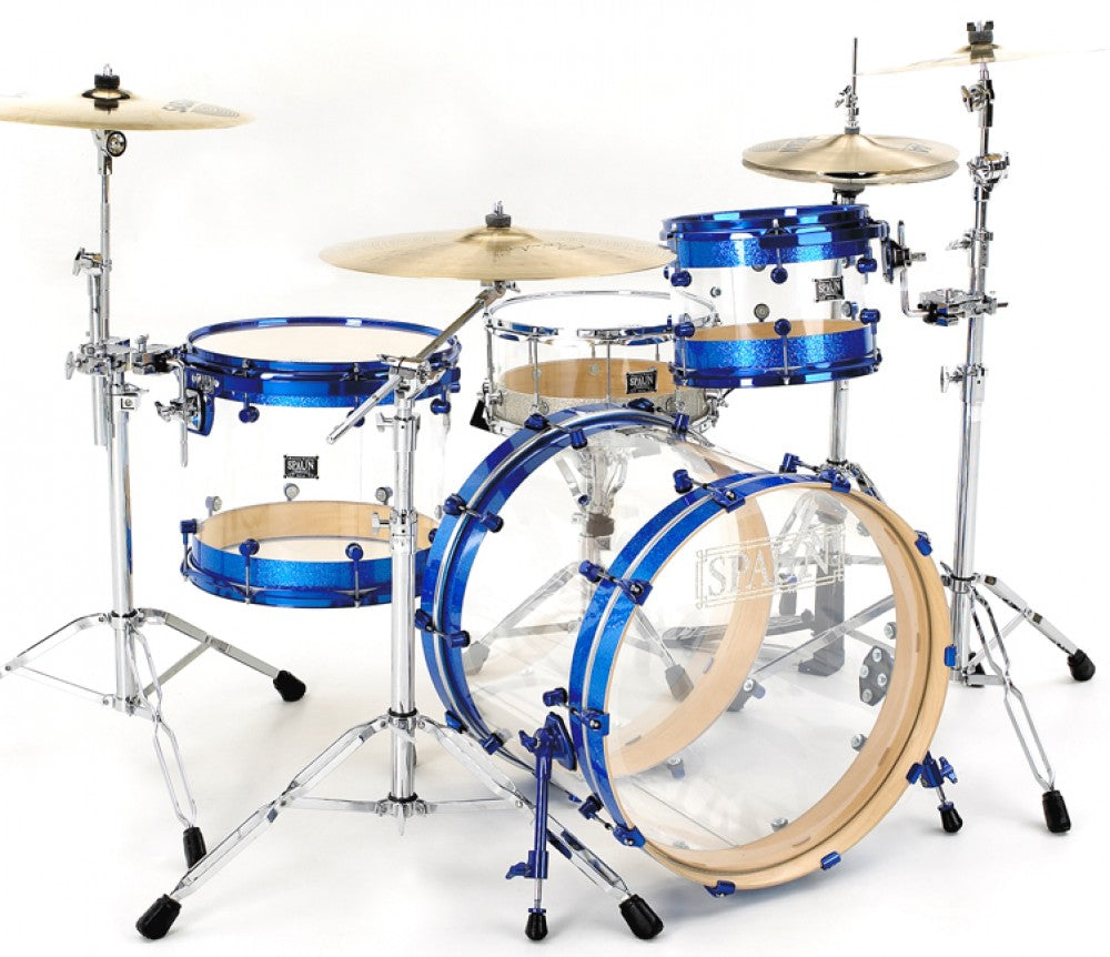 Hybrid 3pc-Clear & Blue Sparkle