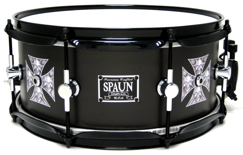Maple 6x13-Iron Cross Skulls