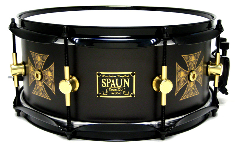 Maple 6x13-Iron Cross Skulls
