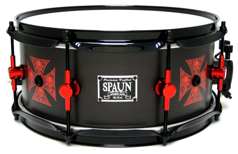 Maple 6x13-Iron Cross Skulls