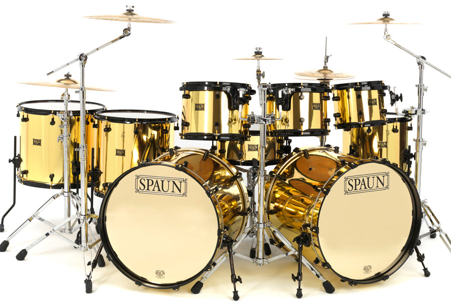 Custom 8pc-Mirror Gold – Spaun Drum CompanyCustom 8pc-Mirror Gold – Spaun Drum Company  