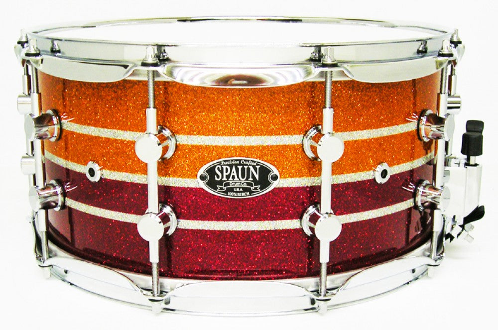 Birch 7x14-Red & Orange Stripes