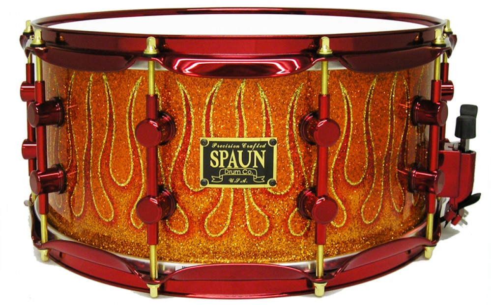 Maple 7x14-Orange & Red Flames
