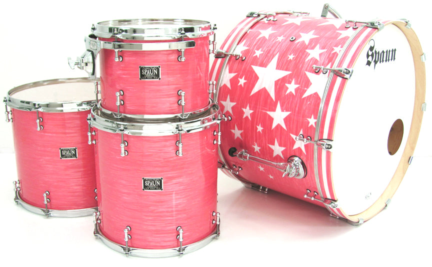 Custom 4pc-Pink Ripple