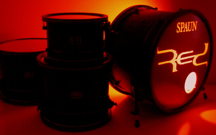 Custom 4pc-Flat Black w-Red Pinstripe