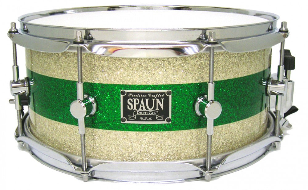 Maple 6x13-Silver & Green Glass
