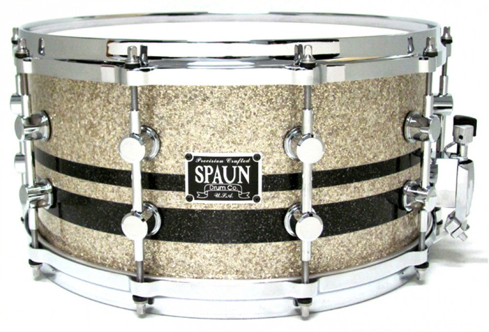 Maple 7.5x14-Silver Glass w-Black Stripes