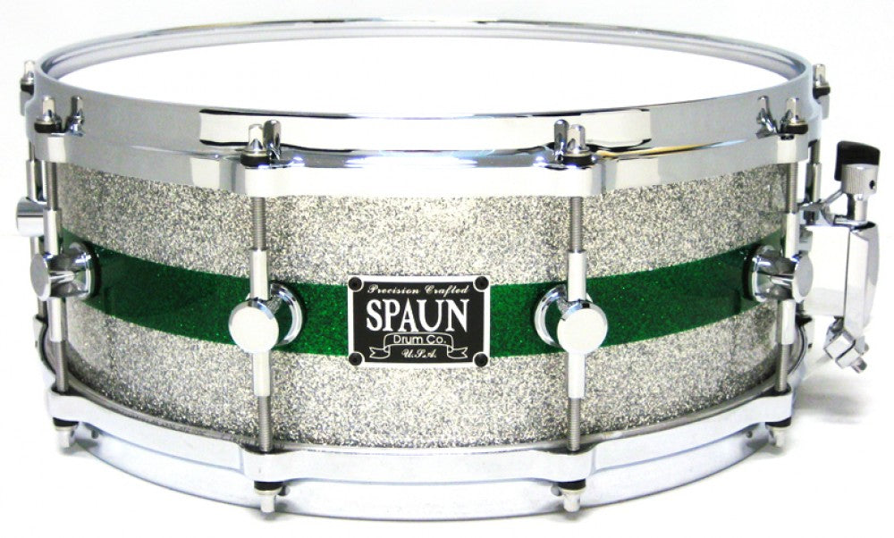 Maple 6x14-Silver w-Green Stripe