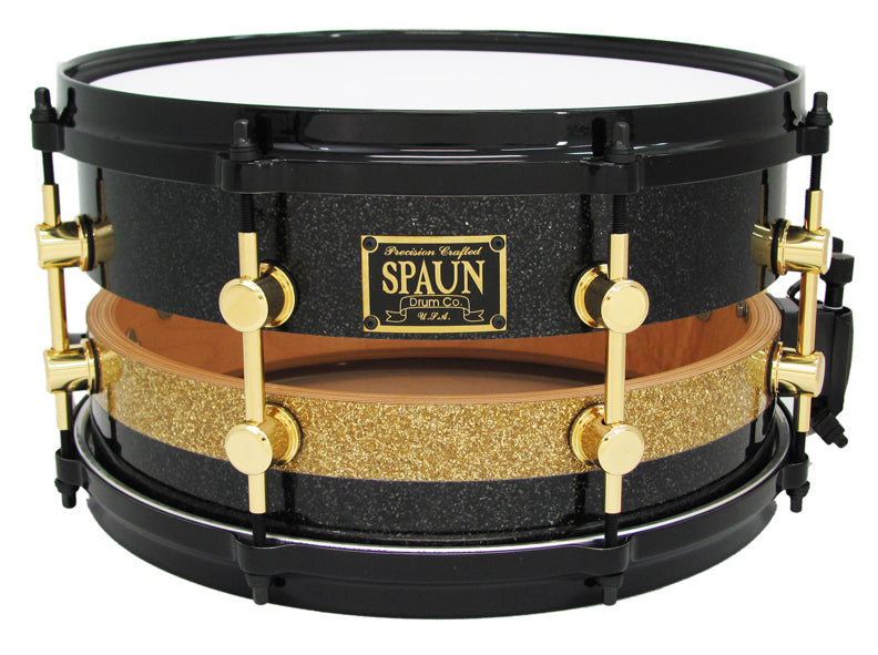 Split 7x13 Maple 20ply-Black & Gold Glass