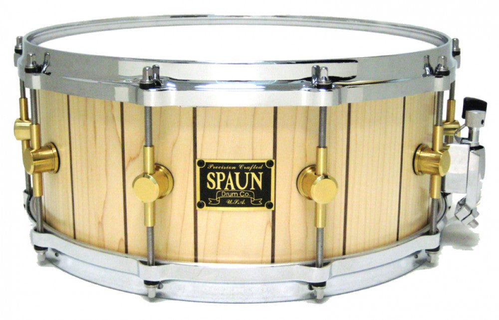 Stave 6x14-Maple w-Walnut Stripes