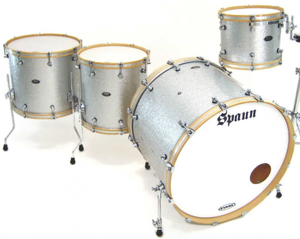 Recording 4pc-Silver Sparkle – Spaun Drum Company