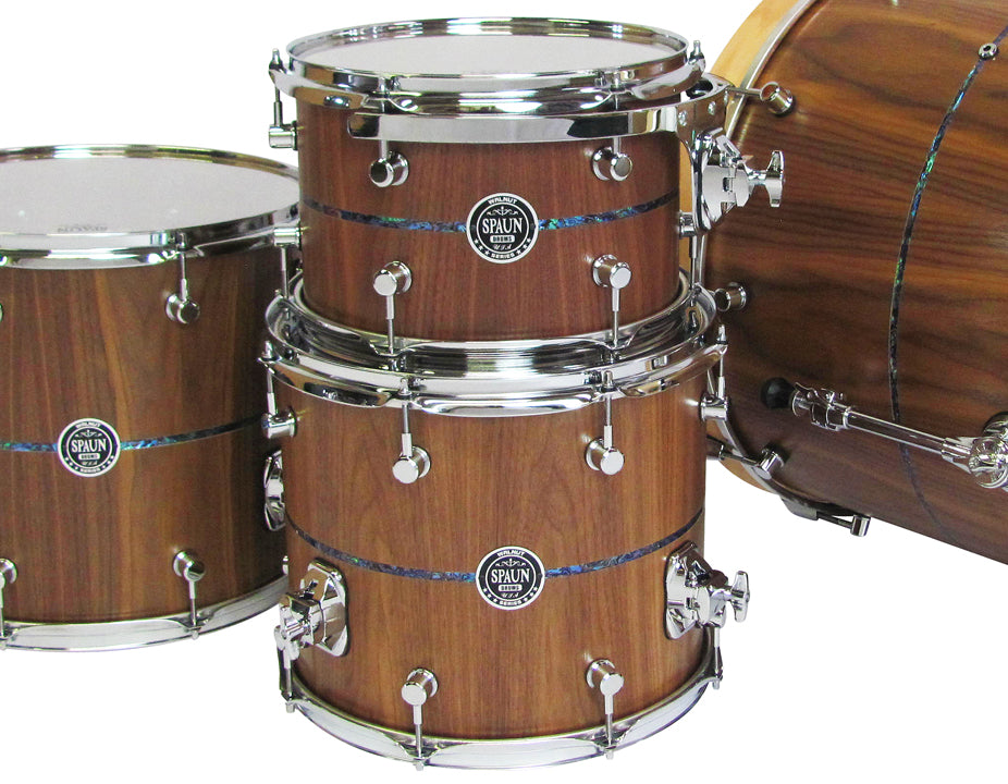 Walnut 4pc-Natural w-Abalone Inlay