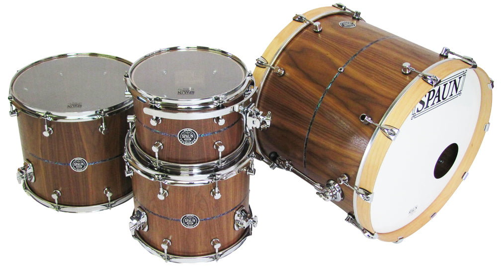 Walnut 4pc-Natural w-Abalone Inlay