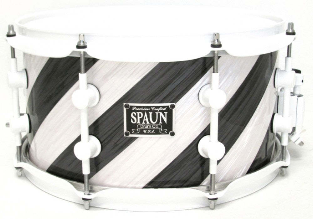 Maple 7x13-Black & White Ripple