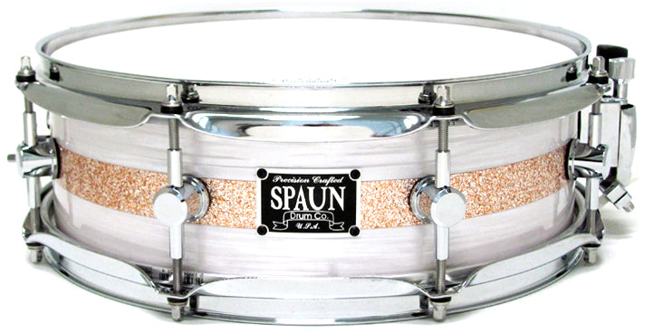 Maple 4.5x13 30ply-White Ripple w-Champagne Stripe