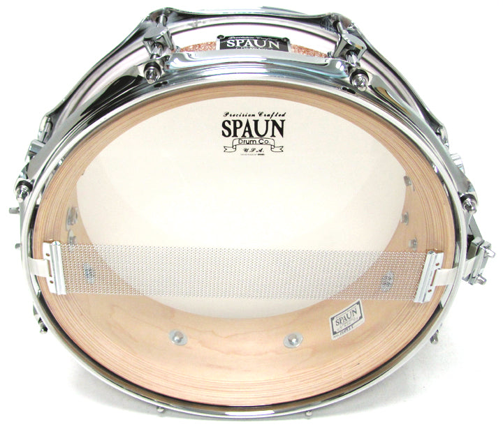 Maple 4.5x13 30ply-White Ripple w-Champagne Stripe