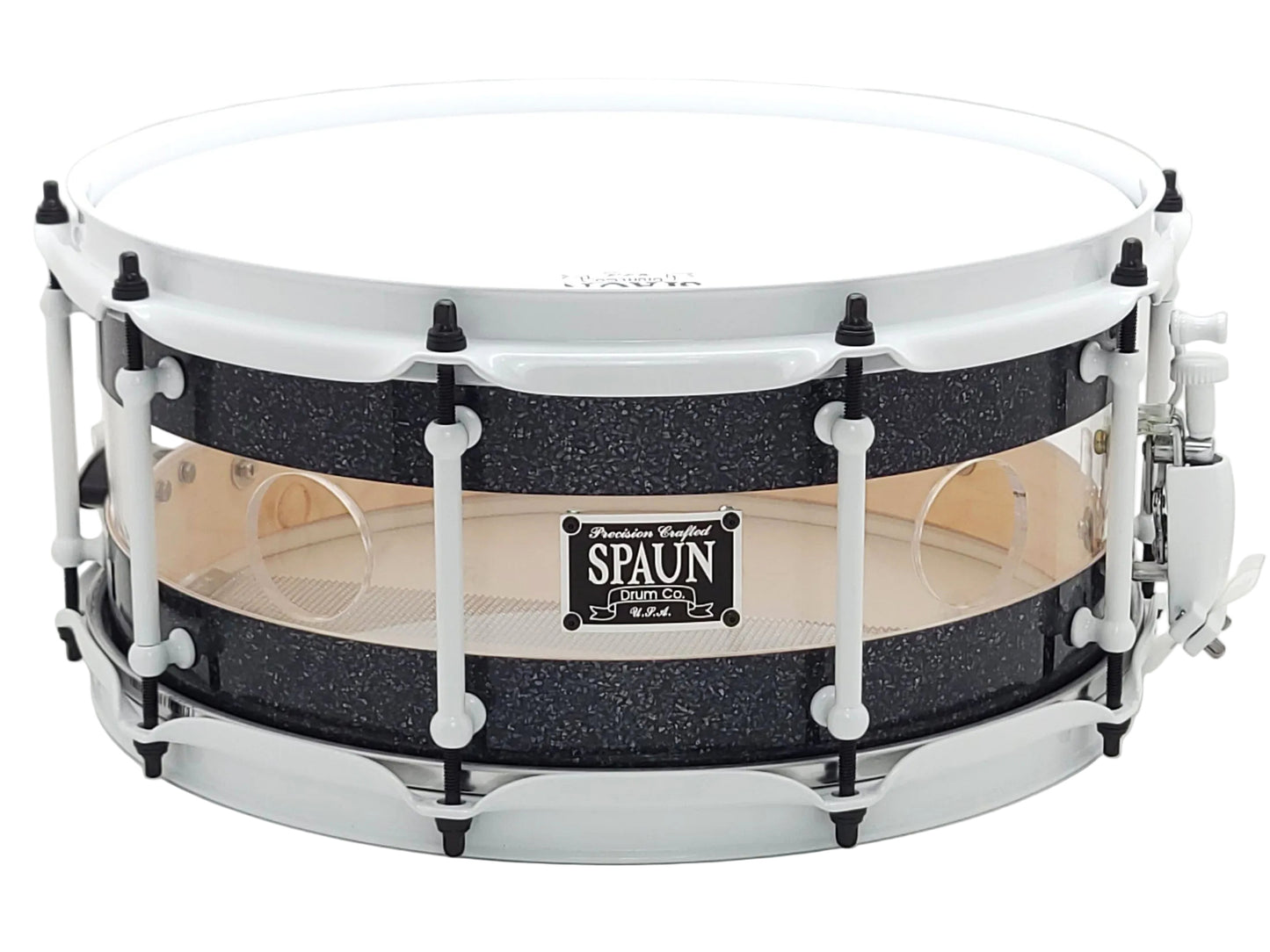 Hybrid 6x14-Black Sparkle & Clear
