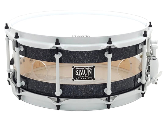Hybrid 6x14-Black Sparkle & Clear