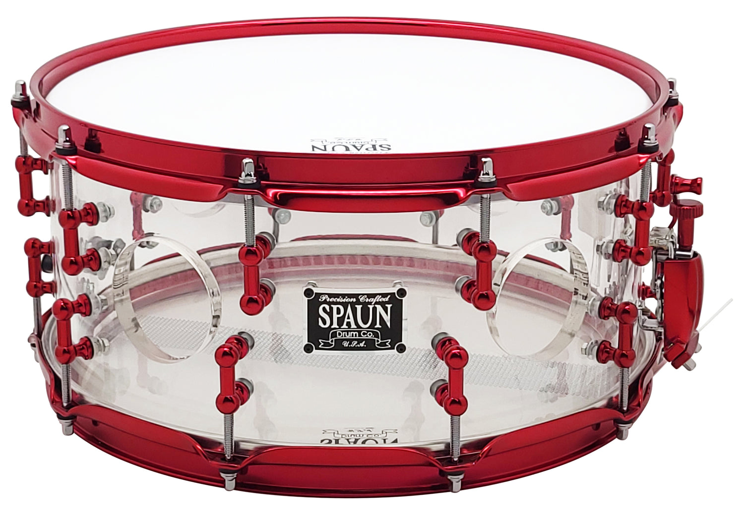LED Snare Drum 6.5x14 Acrylic 1-2 Thick