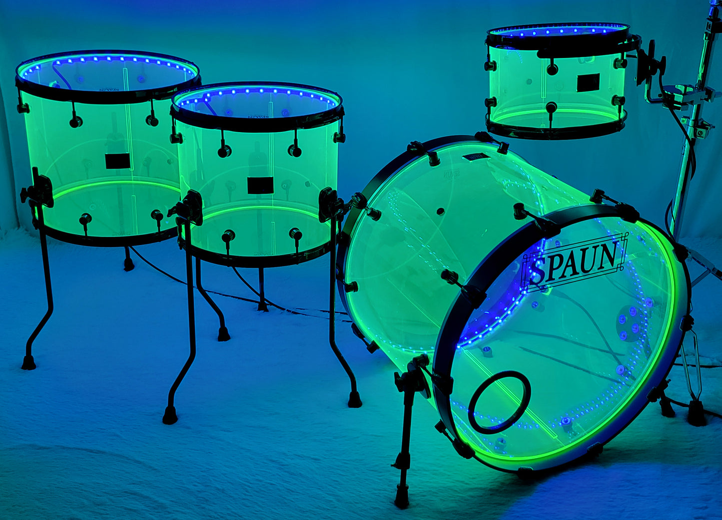 LED 4pc-Fluorescent Green