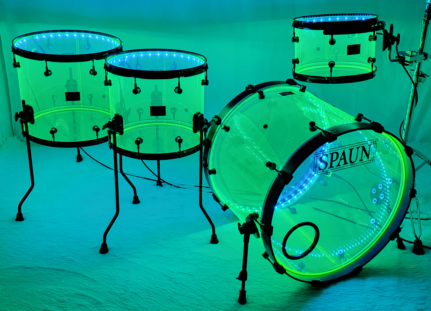 LED 4pc-Fluorescent Green