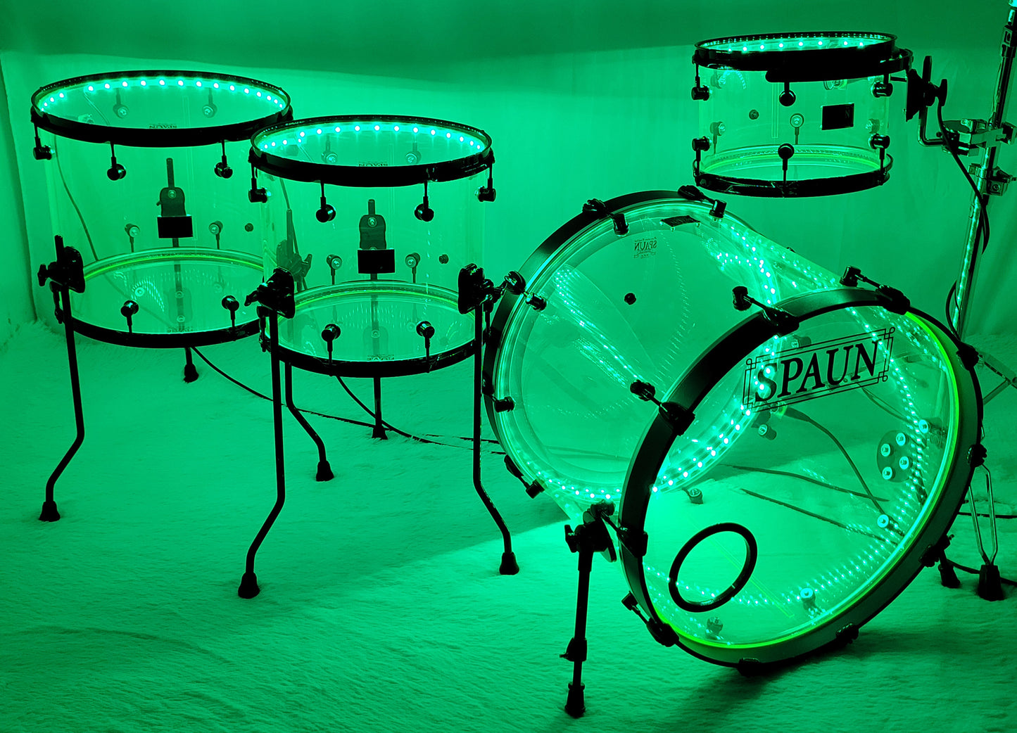 LED 4pc-Fluorescent Green