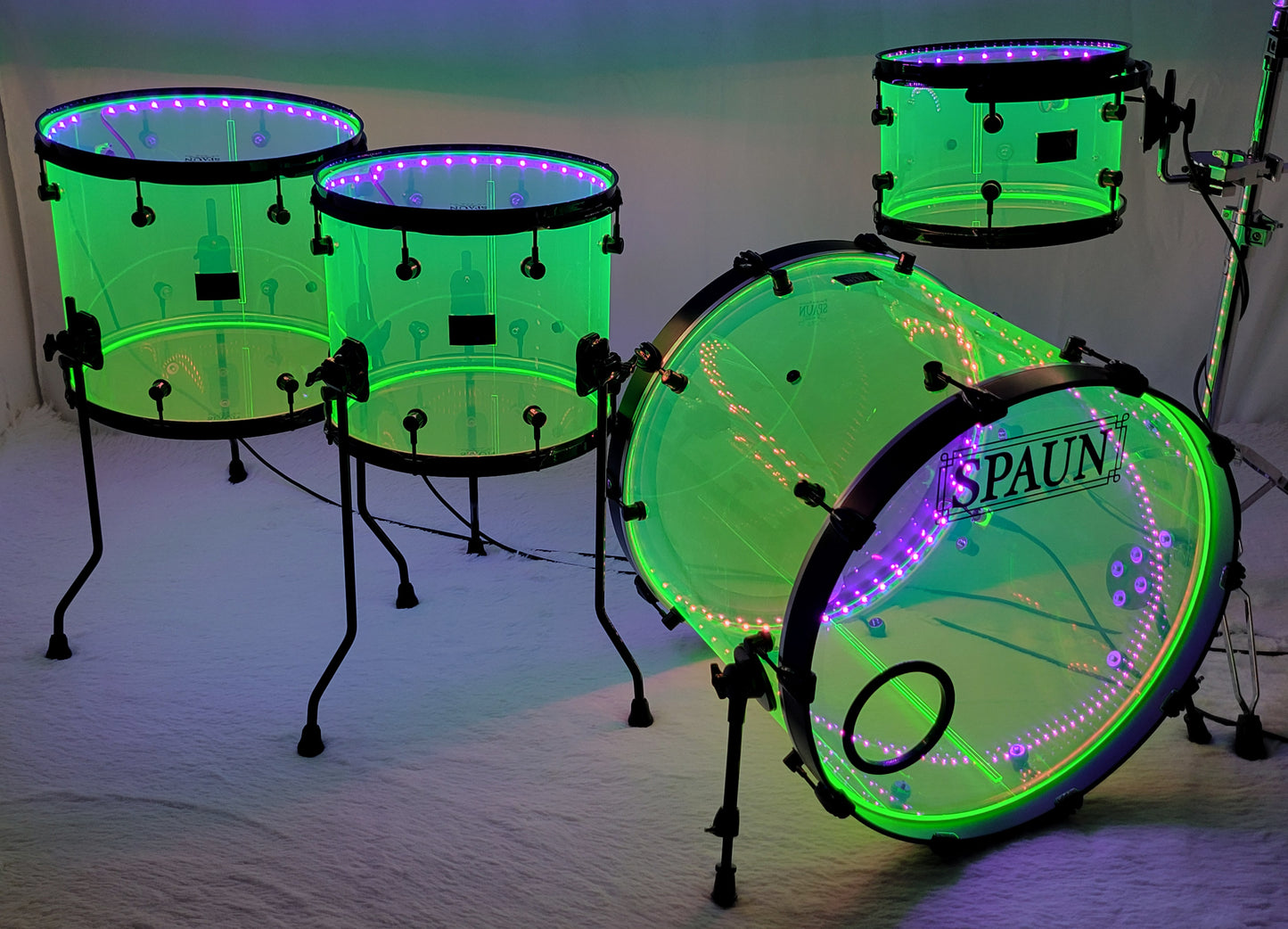 LED 4pc-Fluorescent Green