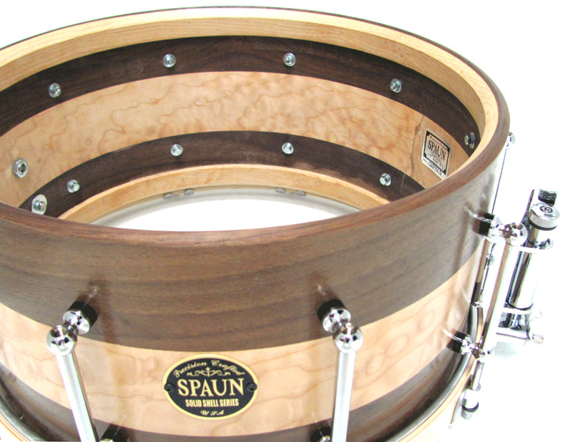 Solid 7x14 Walnut & Quilted Maple