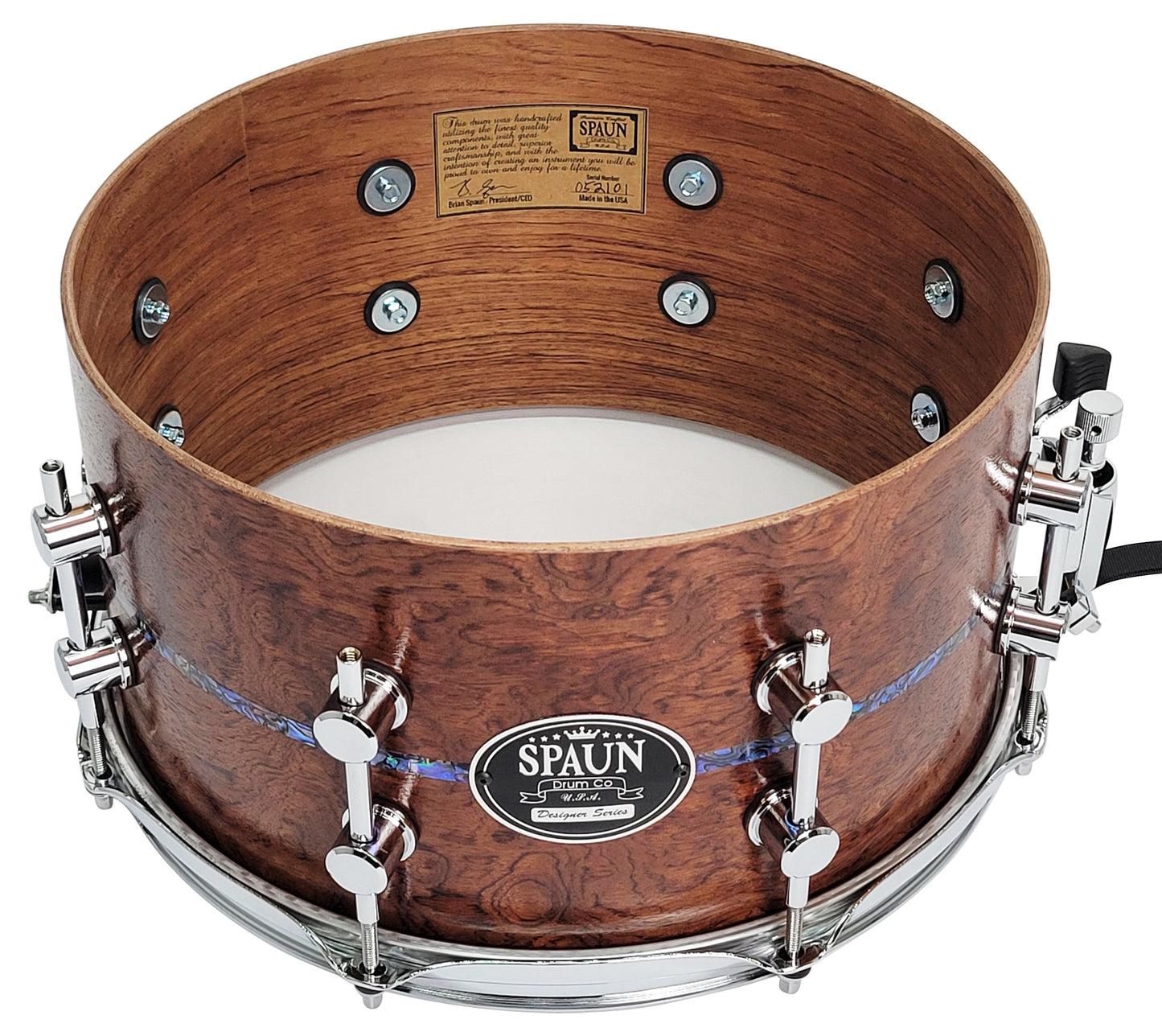 Bubinga 7x13-Abalone Inlay