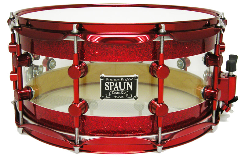 Hybrid 7x14-Clear & Red Sparkle