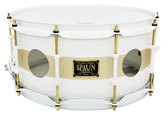 Steel Vented 6.5x14-White & Gold