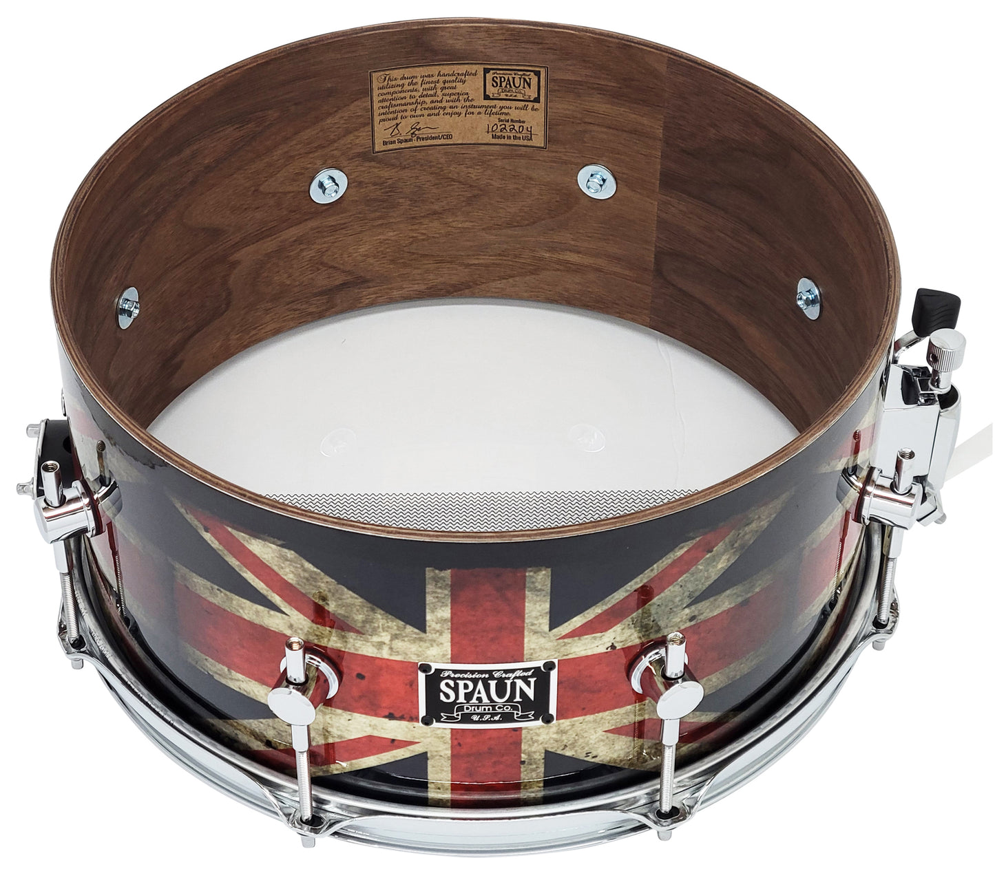 Walnut 6.5x14-Union Jack