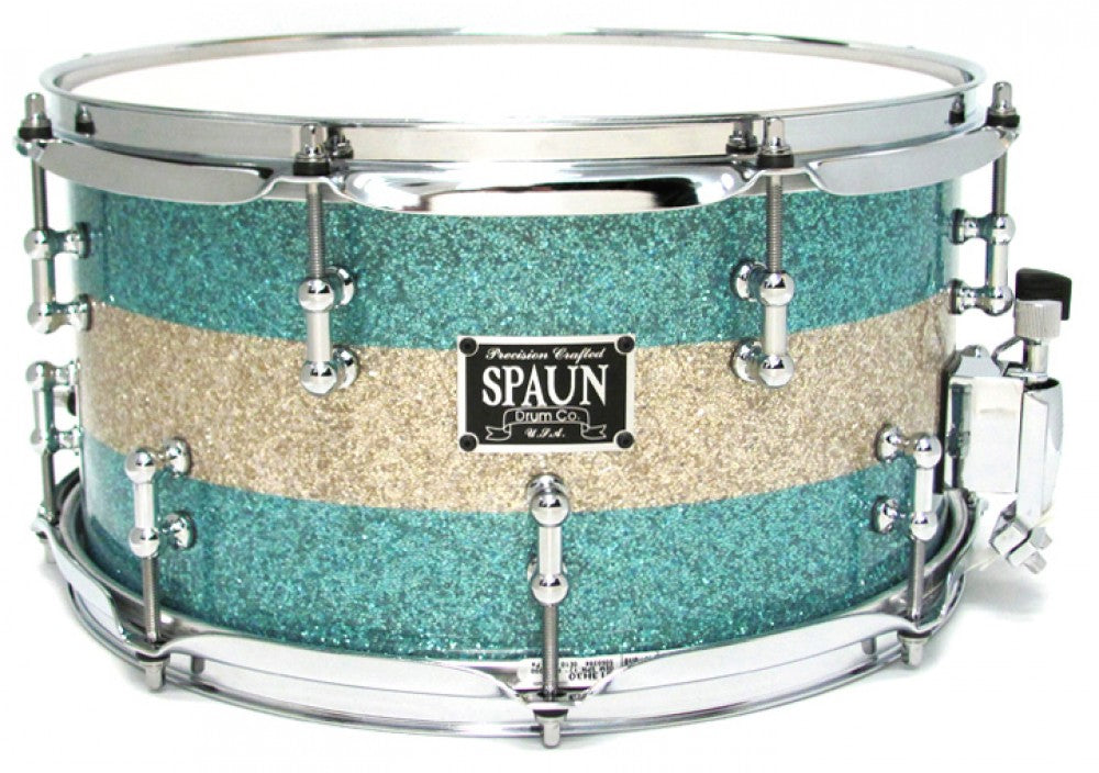 Maple 7x13-Baby Blue & Silver Glass