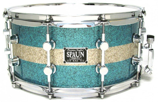Maple 7x14-Baby Blue & Silver Glass