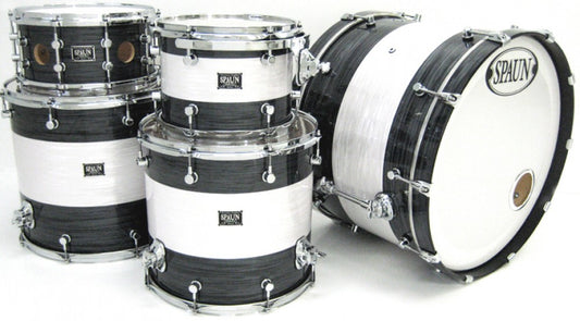Custom 4pc-Black & White Ripple