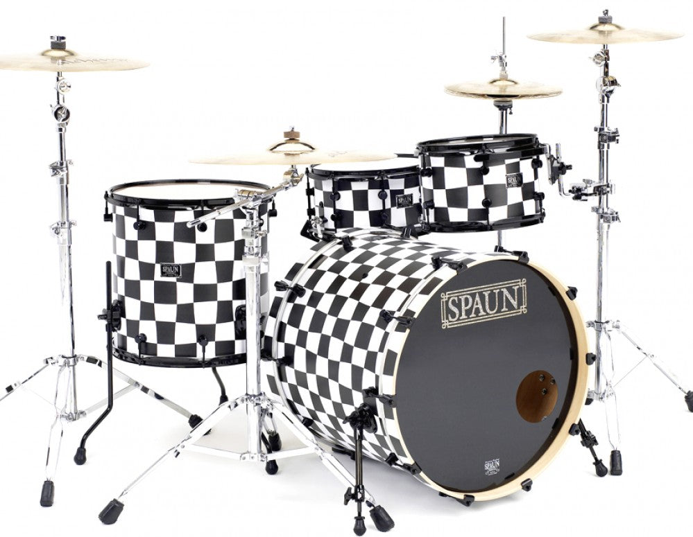 Custom 3pc-Black & White Checkerboard
