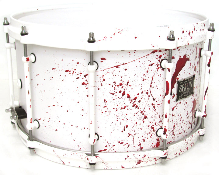 Maple 8x14 15ply-Flat White Blood Spatter
