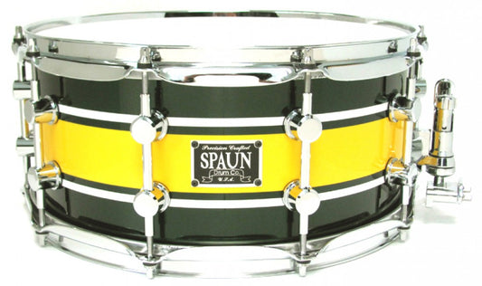 The Maple 6.5x14 Snare Drum Green Spkl-