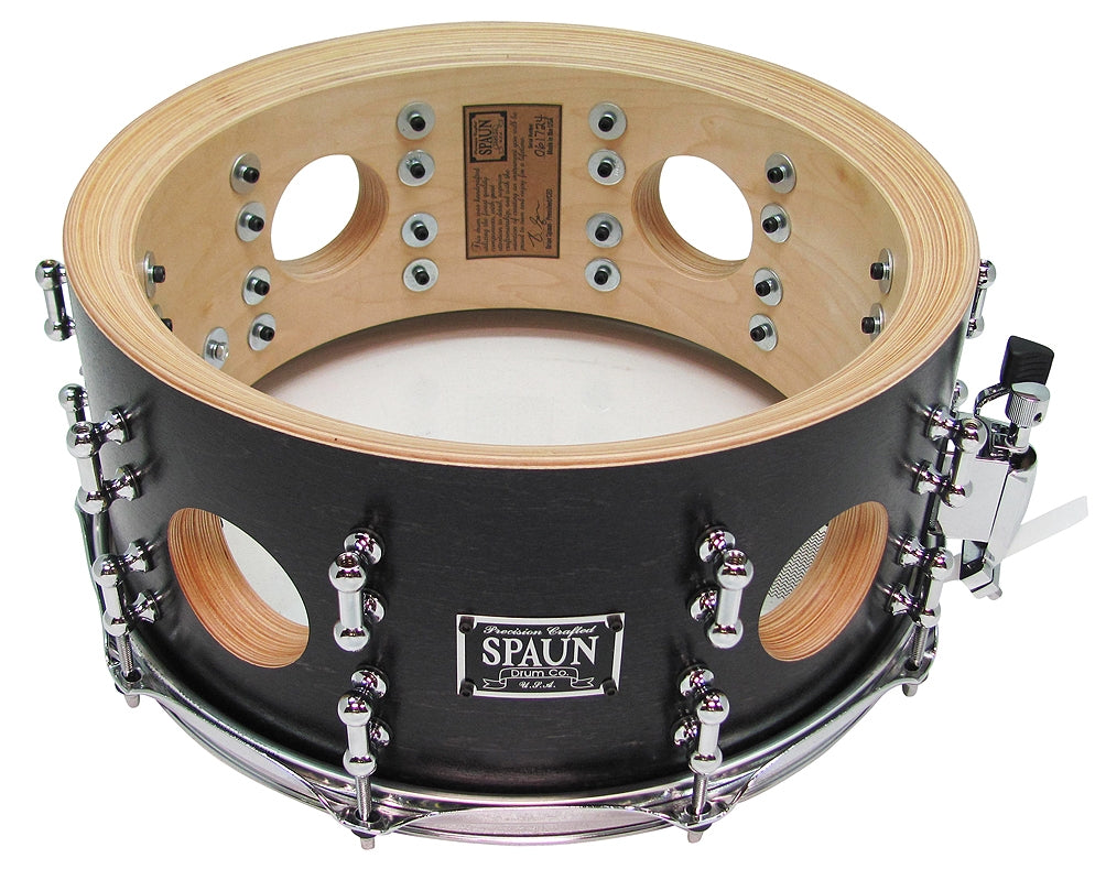 Maple 6.5x14 40ply-Black Satin