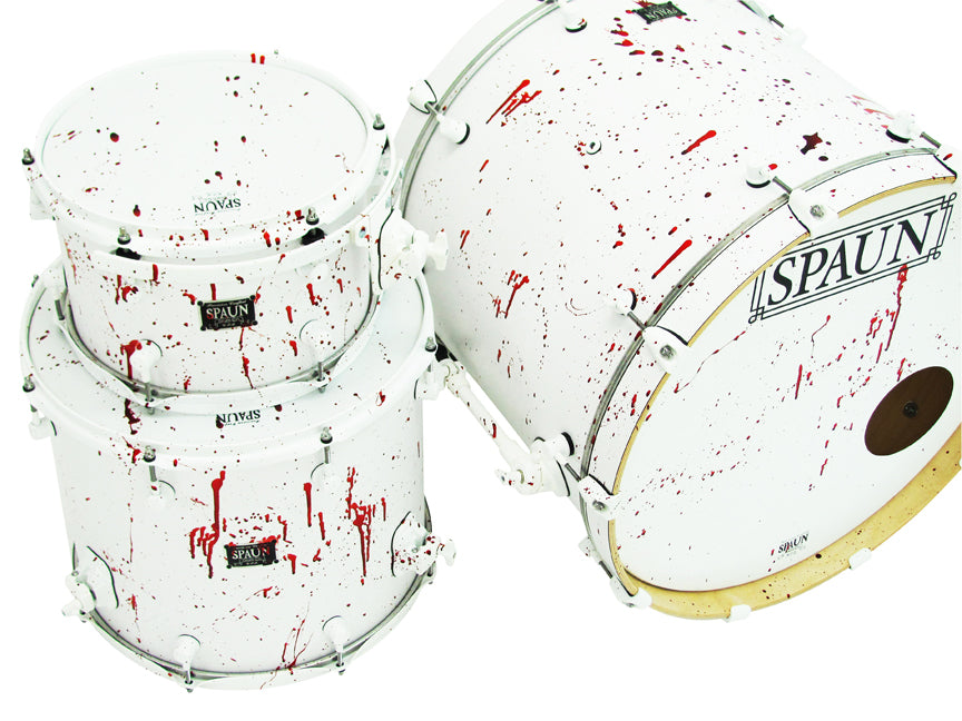 Custom 3pc-Flat White w-Blood Spatter