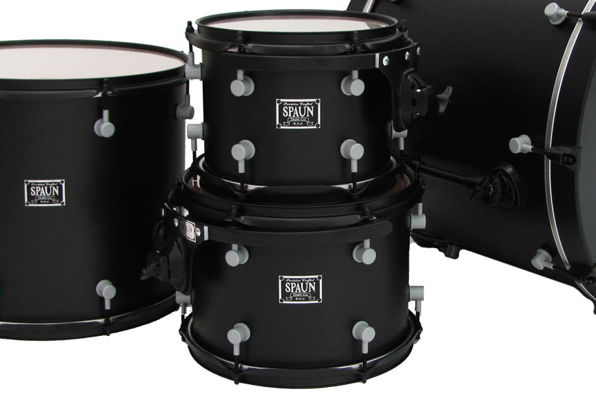 Custom 4pc-Flat Black w-Gray & Black HW