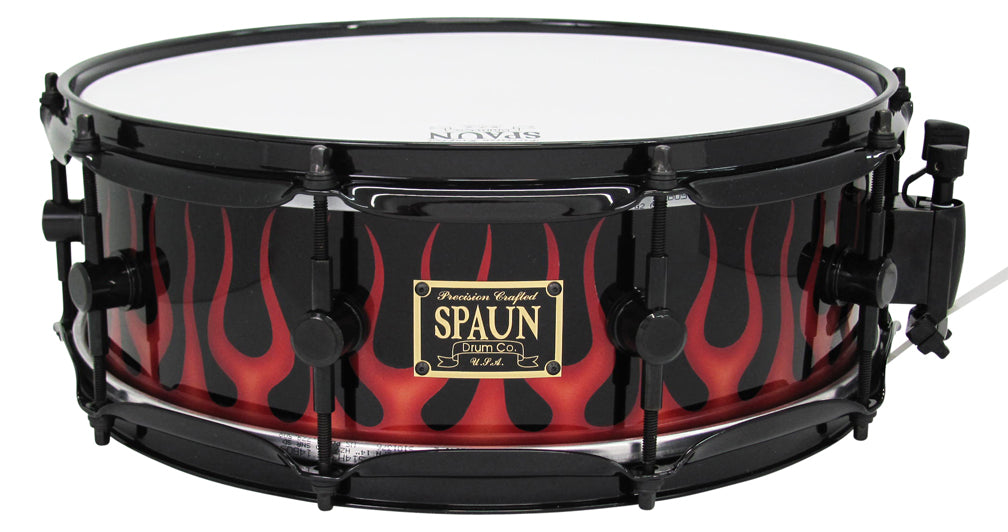 Maple 5x14-Candy Apple Red Flames